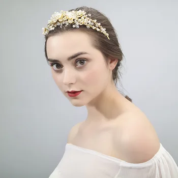 Floral Wedding Gold Tiara Crown Crystal Bridal Hair Headband Bride Boho Headpiece Hair Jewelry
Floral Wedding Gold Tiara Crown Crystal Bridal Hair Headband Bride Boho Headpiece Hair Jewelry