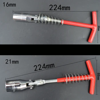 Universal Car 16mm/0.6" 21mm For Spark Plug Removal Tool Spanner Socket Wrench T-Handle T-Bar 224mm/8.8" T Grip Handle
Universal Car 16mm/0.6" 21mm For Spark Plug Removal Tool Spanner Socket Wrench T-Handle T-Bar 224mm/8.8" T Grip Handle
