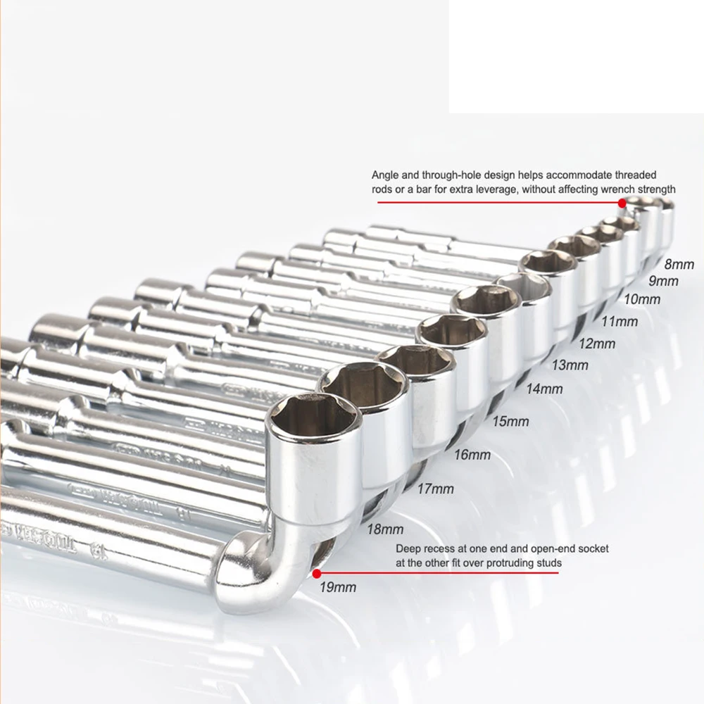 Car Wrench Tool Kits 7/12PCS L Type Socket Repair High bon Steel Spanner Keys Style Angled
Car Wrench Tool Kits 7/12PCS L Type Socket Repair High bon Steel Spanner Keys Style Angled