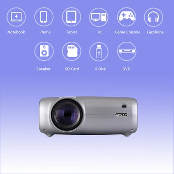 Uhappy U43 LED LCD Projector 1080P Home Theater Remote Controller Projector Screen HD 16:9 for Notebook Laptop DVD Player
Uhappy U43 LED LCD Projector 1080P Home Theater Remote Controller Projector Screen HD 16:9 for Notebook Laptop DVD Player