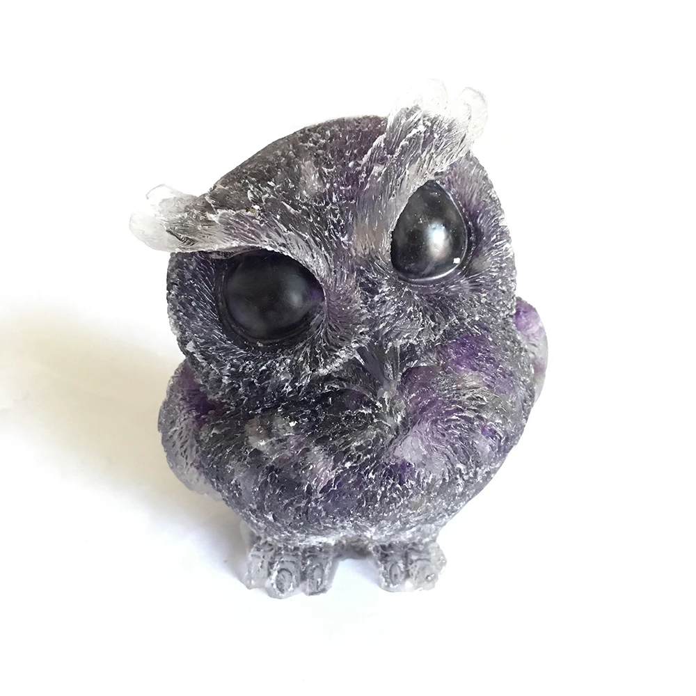1pc Natural crystal quartz gravel resin curing staying cute owl family living room art decoration restore chakra spiritual power
1pc Natural crystal quartz gravel resin curing staying cute owl family living room art decoration restore chakra spiritual power