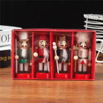4PCS/Set Wooden 10CM Nutcracker Puppet Christmas Decoration King Soldier New Year Kids Room Decoration Nutcracker Soldier
4PCS/Set Wooden 10CM Nutcracker Puppet Christmas Decoration King Soldier New Year Kids Room Decoration Nutcracker Soldier