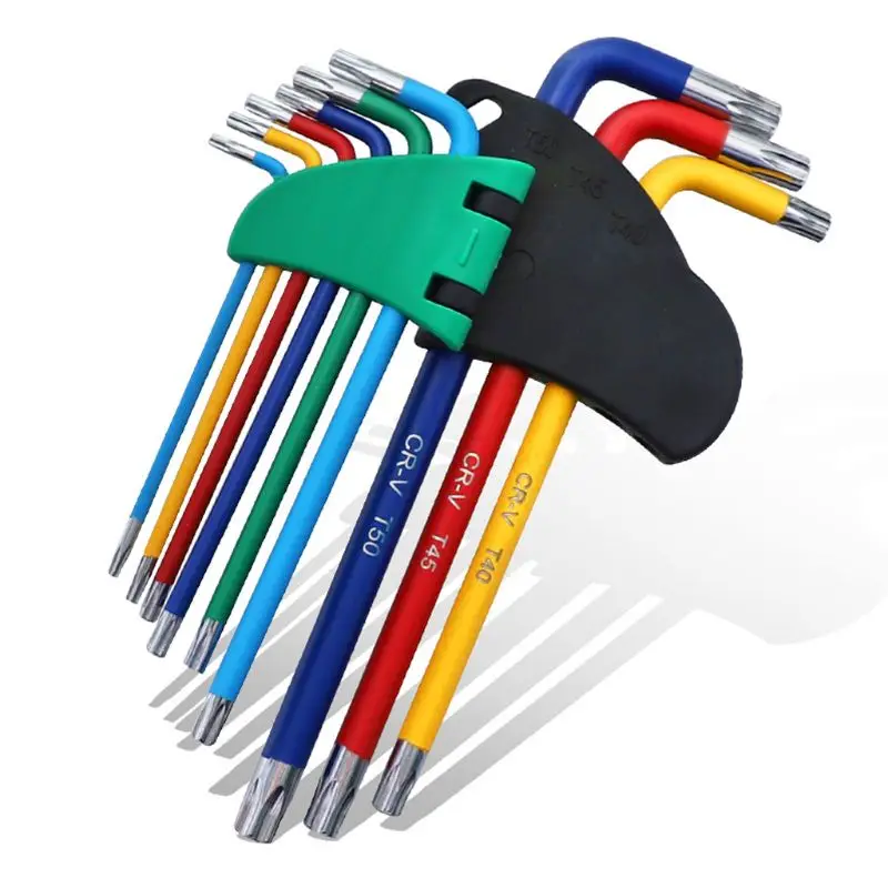 9pcs Ball-head Screwdriver Hex Wrench Set Hexagon Torx Star L Type Spanner Tools
9pcs Ball-head Screwdriver Hex Wrench Set Hexagon Torx Star L Type Spanner Tools
