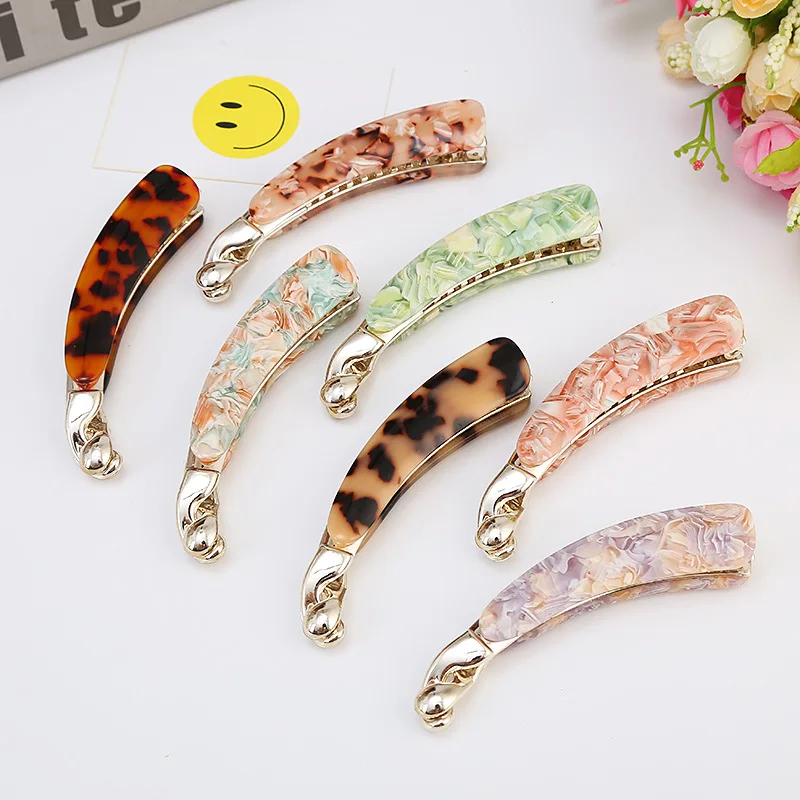New Fashion Acetate Leopard Hairpin Ponytail Banana Hairpin Barrettes For Women Girls Hair Accessories Headwear
New Fashion Acetate Leopard Hairpin Ponytail Banana Hairpin Barrettes For Women Girls Hair Accessories Headwear