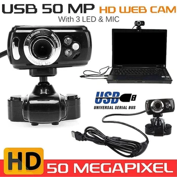 USB HD Webcams 3LED Night Vision Web Camera with Built-in Microphones Household Computer Accessories for Computer
USB HD Webcams 3LED Night Vision Web Camera with Built-in Microphones Household Computer Accessories for Computer