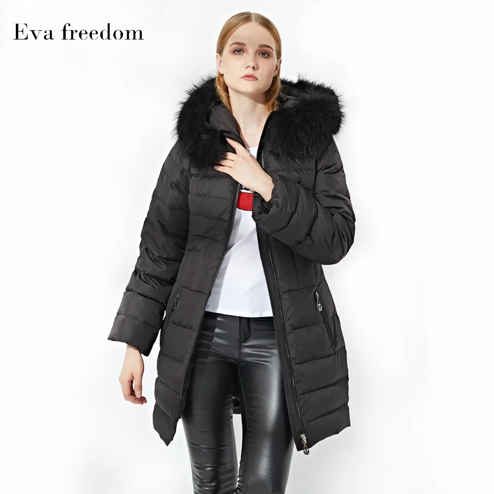 Winter Female Jacket Natural Raccoon Fur Hood Korean Thick Warm Grey Goose Down Jacket Ladies Slim Long Coat Hiver 12228
Winter Female Jacket Natural Raccoon Fur Hood Korean Thick Warm Grey Goose Down Jacket Ladies Slim Long Coat Hiver 12228