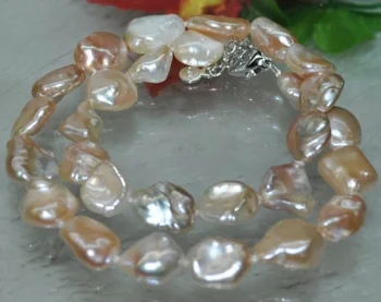 Natural Rare Pink/purple 14*16mm Baroque Reborn Keshi Cultured Pearl Necklace
Natural Rare Pink/purple 14*16mm Baroque Reborn Keshi Cultured Pearl Necklace