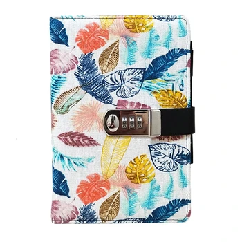 Password notebook student notepad portable thick simple literary encryption handbook with lock diary
Password notebook student notepad portable thick simple literary encryption handbook with lock diary