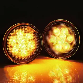 Front Amber LED Turn Signal Lights for Jeep Wrangler JK 2007-2018 Smoke Lens Car Modification Parts
Front Amber LED Turn Signal Lights for Jeep Wrangler JK 2007-2018 Smoke Lens Car Modification Parts