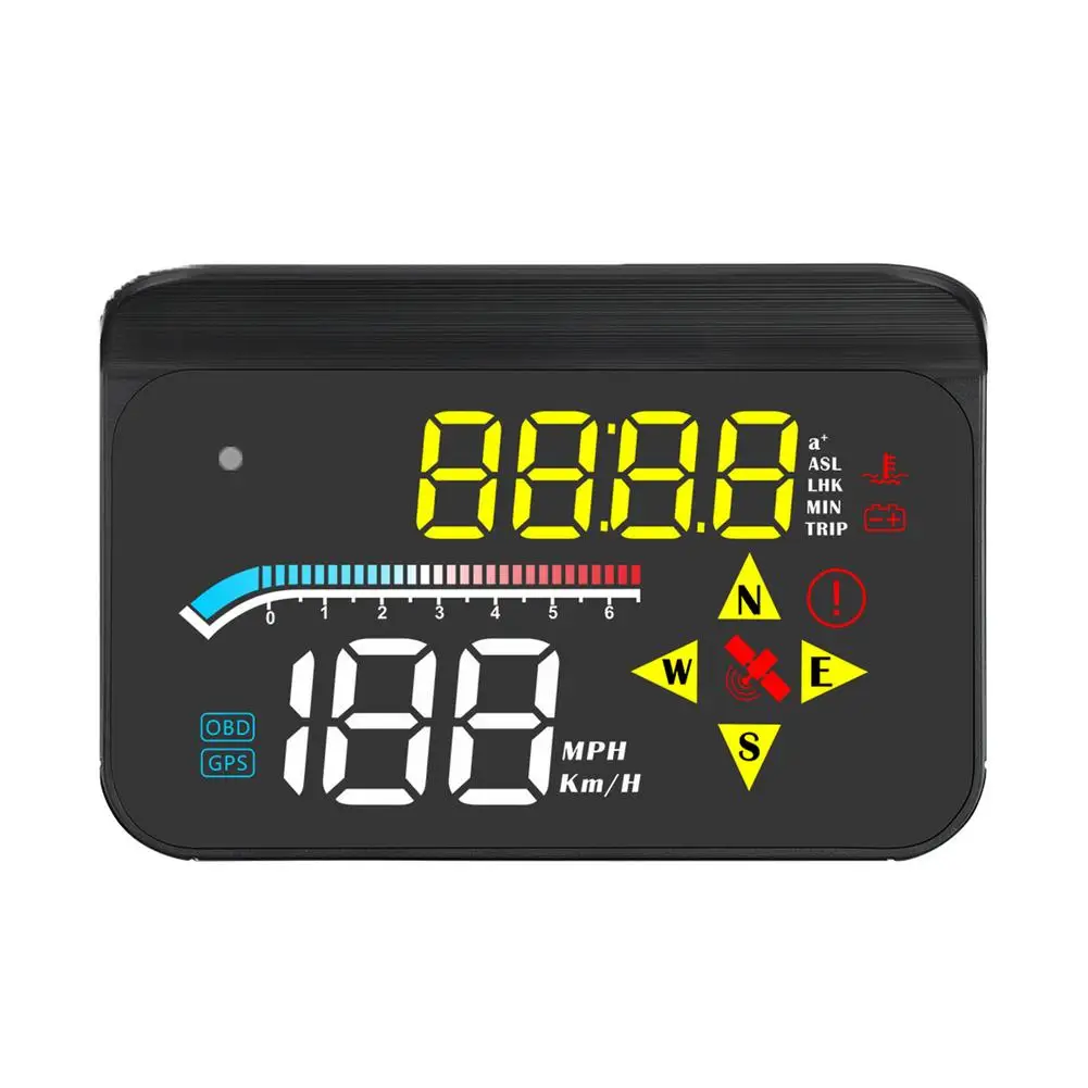 Фото Smart M17 Car Monitor Automotive OBD2+GPS Universal High-definition HUD Head-up Display with 6 Alarm Modes  Автомобили | Head-up Display (1005003122761185)