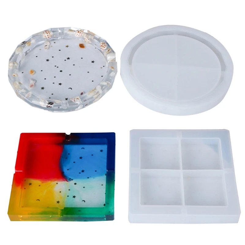 2Pcs Large Squares and Circles Shape Ashtray Mold Epoxy Resin Silicone Molds for DIY Casting Mold Ashtray Mold for Resin
2Pcs Large Squares and Circles Shape Ashtray Mold Epoxy Resin Silicone Molds for DIY Casting Mold Ashtray Mold for Resin