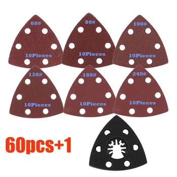 61PCS Set Of Oscillating Multi Tool Sandpapers Sheet Set For Hardwood Plywood Grinding Aluminium Oxide
61PCS Set Of Oscillating Multi Tool Sandpapers Sheet Set For Hardwood Plywood Grinding Aluminium Oxide
