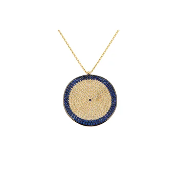 Gold Evil Eye Necklace 02-330-K0829A
Gold Evil Eye Necklace 02-330-K0829A