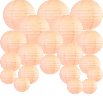 20 Pcs 6 Inch-12 Inch Peach Paper Lantern Chinese Assorted Sizes Round Lampion for Wedding Party Outdoor Indoor Hanging Decor
20 Pcs 6 Inch-12 Inch Peach Paper Lantern Chinese Assorted Sizes Round Lampion for Wedding Party Outdoor Indoor Hanging Decor