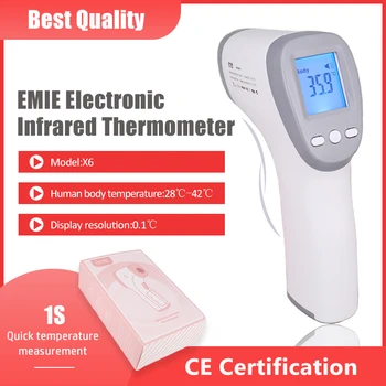 10pcs/lot EMIE X6 Termometer Body Forehead Digital Non -Contact Temperature Meter Gun Pyrometer LED Termometer Adult Baby
10pcs/lot EMIE X6 Termometer Body Forehead Digital Non -Contact Temperature Meter Gun Pyrometer LED Termometer Adult Baby