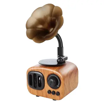 Retro Trumpet Style Bluetooth Speaker Wireless Stereo Subwoofer Music Box Wooden Speakers With Mic Fm Radio Tf For Phone-Light W
Retro Trumpet Style Bluetooth Speaker Wireless Stereo Subwoofer Music Box Wooden Speakers With Mic Fm Radio Tf For Phone-Light W