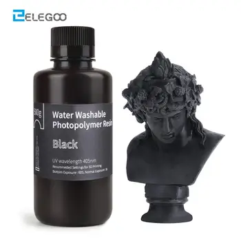 ELEGOO Water Washable 3D Printer Resin LCD UV-Curing Resin 405nm Standard Photopolymer Resin for LCD 3D Printing 500ml Black
ELEGOO Water Washable 3D Printer Resin LCD UV-Curing Resin 405nm Standard Photopolymer Resin for LCD 3D Printing 500ml Black