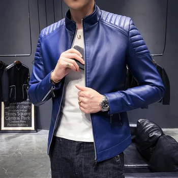 2019 Brand clothing Men Autumn winter slim fit Casual leather jacket/Male High quality Stand collar leather bomber coat S-3XL
2019 Brand clothing Men Autumn winter slim fit Casual leather jacket/Male High quality Stand collar leather bomber coat S-3XL