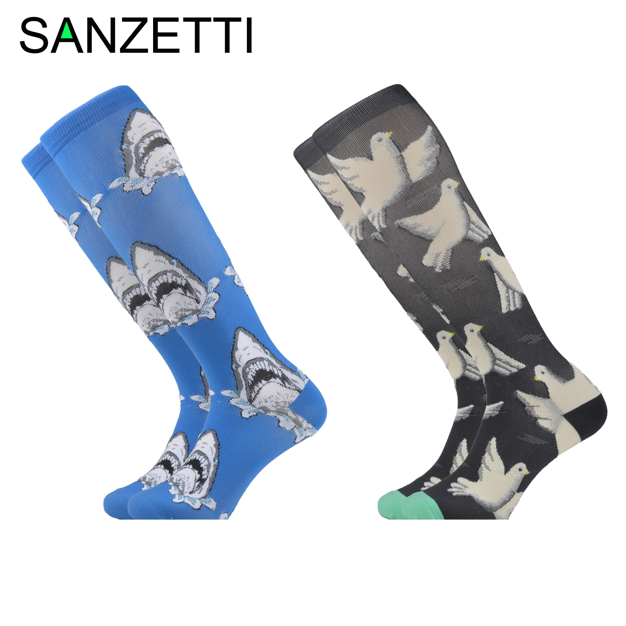 SANZETTI 2 Pairs/Lot Women Animal Leg Support Stretch Combed Cotton Compression Socks Below Knee Anti-Fatigue Long Happy Socks
SANZETTI 2 Pairs/Lot Women Animal Leg Support Stretch Combed Cotton Compression Socks Below Knee Anti-Fatigue Long Happy Socks