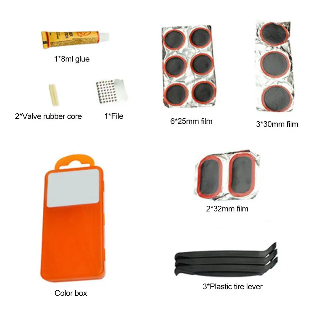 Mountain Bike Repair Tools Set Rubber Glue-free Tire Patches Bicycle Inner Tube Mending Tool Long Distance Bicycle Accessories
Mountain Bike Repair Tools Set Rubber Glue-free Tire Patches Bicycle Inner Tube Mending Tool Long Distance Bicycle Accessories