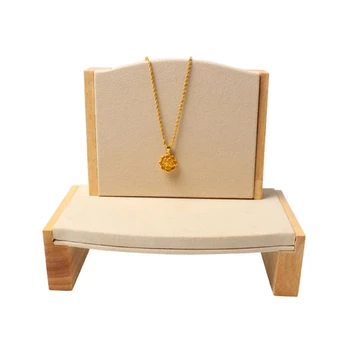2 Pieces /set Wooden bracelet bangle Pendant Ring display stand with microfiber multifunctional jewelry Holder Showcase 
2 Pieces /set Wooden bracelet bangle Pendant Ring display stand with microfiber multifunctional jewelry Holder Showcase
