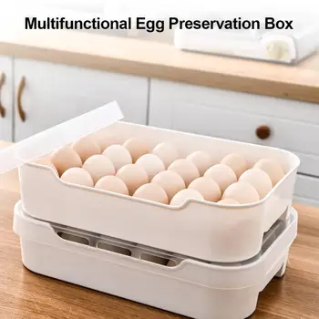 24 Grid Egg Storage Box Creative Home Single-layer Refrigerator Fresh-keeping Sealed Box Home Kitchen Storage Supplies
24 Grid Egg Storage Box Creative Home Single-layer Refrigerator Fresh-keeping Sealed Box Home Kitchen Storage Supplies