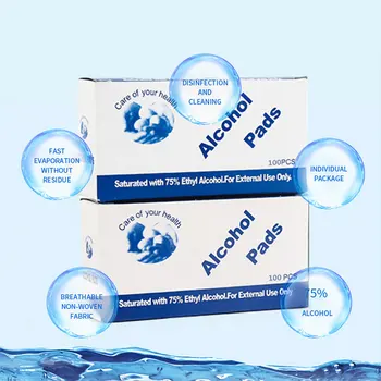 One-time 100tablets/Pack 75% Alcohol Hand Sanitizer Antibacterial Moisturizing Not Clean Anhydrous Liquid
One-time 100tablets/Pack 75% Alcohol Hand Sanitizer Antibacterial Moisturizing Not Clean Anhydrous Liquid