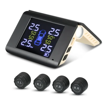 New S6 Tire Pressure Monitoring System Solar TPMS Real-time Tester with 4 External / Internal Sensors XZ-08
New S6 Tire Pressure Monitoring System Solar TPMS Real-time Tester with 4 External / Internal Sensors XZ-08