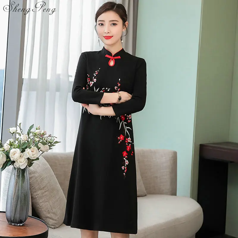 2019 Spring Women Sexy Chiffon Dress Print Flower Chinese Style Evening Party Qipao Handmade Button Vintage Cheongsam V1666
2019 Spring Women Sexy Chiffon Dress Print Flower Chinese Style Evening Party Qipao Handmade Button Vintage Cheongsam V1666