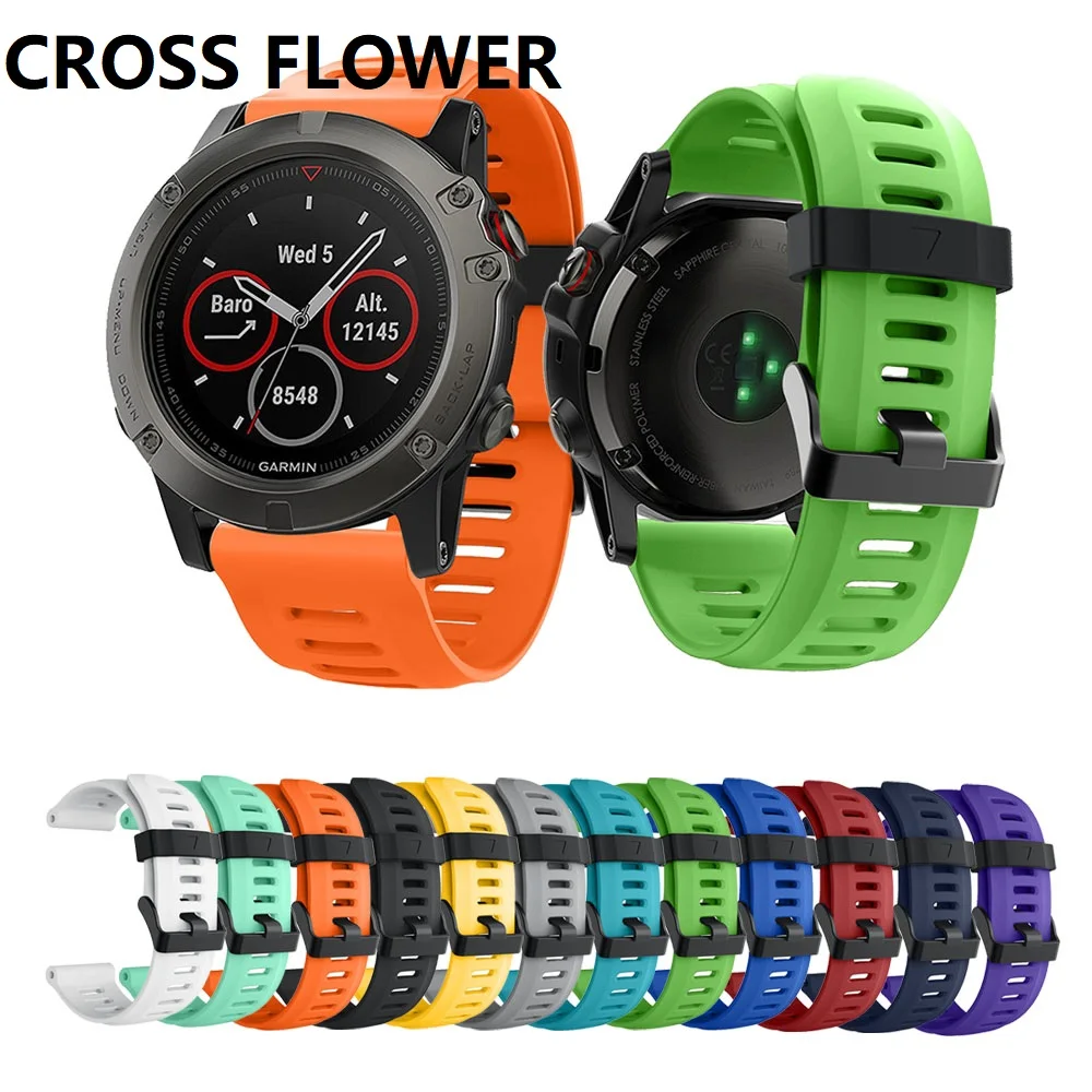 26mm wristband For Garmin Fenix 5X/5Xplus/Fenix 3/Fenix 3 HR Silicone Sport watchband strap Replacement fashion smart Accessorie
26mm wristband For Garmin Fenix 5X/5Xplus/Fenix 3/Fenix 3 HR Silicone Sport watchband strap Replacement fashion smart Accessorie