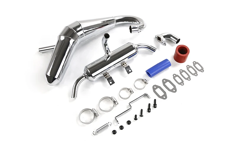 High-performance high-horsepower double exhaust holes exhaust pipe with muffler for 1/5 ROFUN LT LOSI 5IVE-T
High-performance high-horsepower double exhaust holes exhaust pipe with muffler for 1/5 ROFUN LT LOSI 5IVE-T