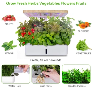 Hydroponics System Box Intelligent Full Spectrum Grow Light Soilless Cultivation Indoor Garden Planter Grow Lamp Nursery Pots
Hydroponics System Box Intelligent Full Spectrum Grow Light Soilless Cultivation Indoor Garden Planter Grow Lamp Nursery Pots