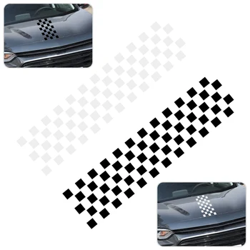 DWCX 126x24.5 cm Vinyl Racing Black White Chequered Flag Styling Hood Decal Sticker Film Decoration 
DWCX 126x24.5 cm Vinyl Racing Black White Chequered Flag Styling Hood Decal Sticker Film Decoration