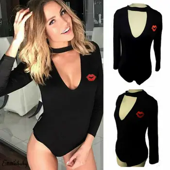 Women Long sleeve Bandage Bodysuit Elegant V Neck Leotard Ladies Black Body Tops Fashion Bodycon exy Party Club Streetwear
Women Long sleeve Bandage Bodysuit Elegant V Neck Leotard Ladies Black Body Tops Fashion Bodycon exy Party Club Streetwear
