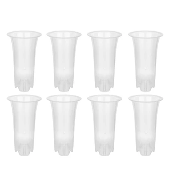 5 Inch 8Pcs Clear Flower Pot Planter Plastic Orchid Pot with Holes Tall Plant Pots for Home Flower Shop Decoration
5 Inch 8Pcs Clear Flower Pot Planter Plastic Orchid Pot with Holes Tall Plant Pots for Home Flower Shop Decoration