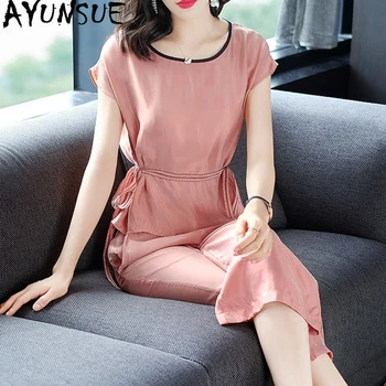 AYUNSUE 2020 Two Piece Set Women Spring Summer 2 Piece Pants Sets Trendy Clothes for Women Casual Outfits T Shirt Fashion KJ4648 
AYUNSUE 2020 Two Piece Set Women Spring Summer 2 Piece Pants Sets Trendy Clothes for Women Casual Outfits T Shirt Fashion KJ4648