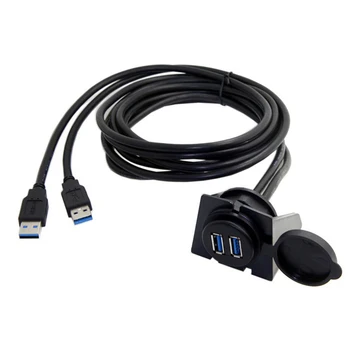 Dual USB 3.0 Male to Female Cable Accessories Portable for Car Dashboard Motorcycle Coat DU55
Dual USB 3.0 Male to Female Cable Accessories Portable for Car Dashboard Motorcycle Coat DU55