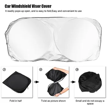 Visor Car Windscreen Cover Truck Parts Window Sun Protector Auto Exterior 150x70cm Windshield Car Accs
Visor Car Windscreen Cover Truck Parts Window Sun Protector Auto Exterior 150x70cm Windshield Car Accs