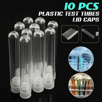 10pcs/lot Transparent Plastic Round Bottom Test Tube With Cork Stopper For Candy Beans Drink Storages
10pcs/lot Transparent Plastic Round Bottom Test Tube With Cork Stopper For Candy Beans Drink Storages