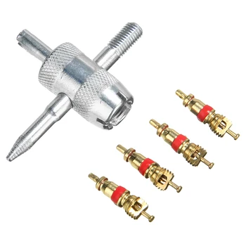 Hot Copper Valve Core with 5-in-1 Tire Valve Stem Tire Repair Tool Valve Core Removal Tool Tire Accessories
Hot Copper Valve Core with 5-in-1 Tire Valve Stem Tire Repair Tool Valve Core Removal Tool Tire Accessories