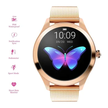 IP68 Waterproof Smart Watch Women Lovely Bracelet Heart Rate Monitor Sleep Monitoring Smartwatch Connect IOS Android KW10 band
IP68 Waterproof Smart Watch Women Lovely Bracelet Heart Rate Monitor Sleep Monitoring Smartwatch Connect IOS Android KW10 band