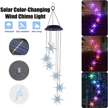Pendant Light Solar Power Lamp Sea urchin wind chimes LED Color Changing LED Garden Hanging Spinner Lamp For Home Party Garden
Pendant Light Solar Power Lamp Sea urchin wind chimes LED Color Changing LED Garden Hanging Spinner Lamp For Home Party Garden