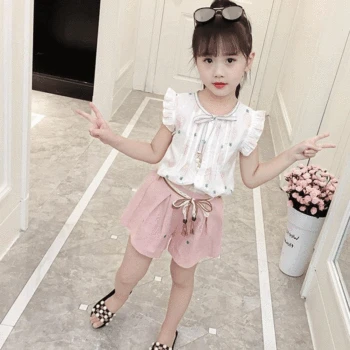 2020 Girls Suit Summer New Children's Fashion Two-piece Tide Girl Clothes Sleeveless T-shirt + Shorts Girls Clothes 10 12 Year
2020 Girls Suit Summer New Children's Fashion Two-piece Tide Girl Clothes Sleeveless T-shirt + Shorts Girls Clothes 10 12 Year