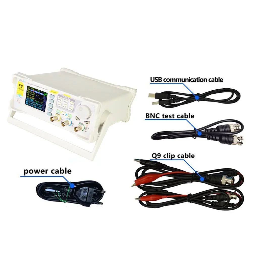 FY6900 30MHz DDS Dual-channel Digital Function Arbitrary Waveform Signal Generator 250MSa/s 14bits Frequency Meter
FY6900 30MHz DDS Dual-channel Digital Function Arbitrary Waveform Signal Generator 250MSa/s 14bits Frequency Meter