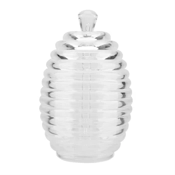 265ml Transparent Beehive-shaped Honey Jar with Dripper Stick for Home Storing and Dispensing Honey dripper
265ml Transparent Beehive-shaped Honey Jar with Dripper Stick for Home Storing and Dispensing Honey dripper