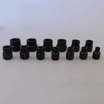 13 Pcs Lot Bolt Nut Extractor Remover Sleeve Impact Metal Wrench Tools Set Nut Remover Tool
13 Pcs Lot Bolt Nut Extractor Remover Sleeve Impact Metal Wrench Tools Set Nut Remover Tool
