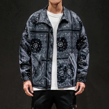 Japan Style Streetwear Mens Jacket Fashion Casual Floral Print Tops Spring Autumn Harajuku Turn-down Collar Mens Bomber Jackets
Japan Style Streetwear Mens Jacket Fashion Casual Floral Print Tops Spring Autumn Harajuku Turn-down Collar Mens Bomber Jackets