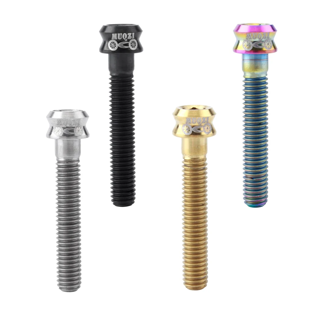M6 X 35mm Bicycle MTB Bike Column Headset Stem Top Cap Titanium Bolt Screw | Спорт и развлечения