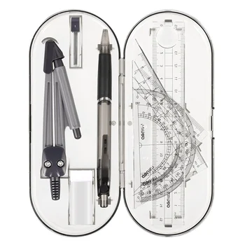 8pcs/set Plastic Geometry Protractor Drawing School Eraser Compasses Set Math Ruler For Students High Quality Learning Supplies
8pcs/set Plastic Geometry Protractor Drawing School Eraser Compasses Set Math Ruler For Students High Quality Learning Supplies