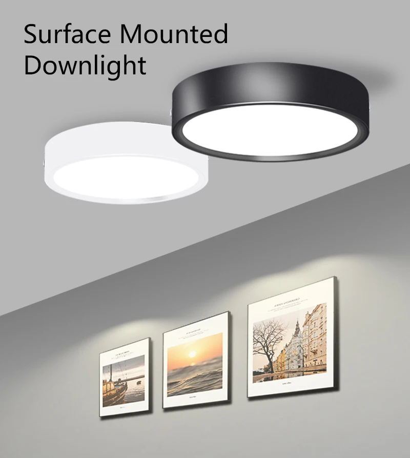 Led Downlights Surface Mounted 5W 10W 15W Down Light Modern Led Spot lights For Living room 110V 220V Spot Led Light Fixture